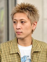 心斎橋 カイ(X)&nbsp;メンズ/ブリーチ/メンズカラー/スパイキーショート/ダブルカラー