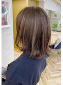 【Lond佐野】色気アンニュイ外ハネボブオフィスアッシュブラウン