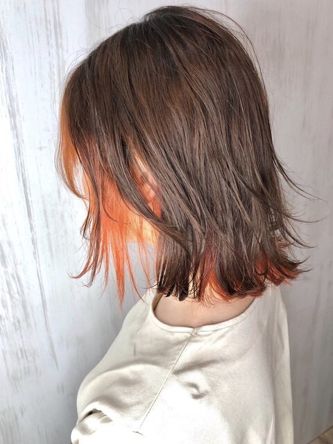 【SOURCE】インナーカラーオレンジ