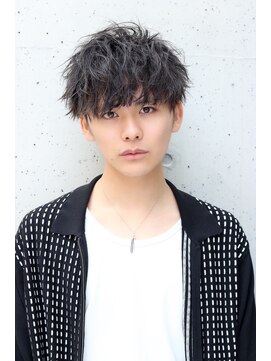 ネイビー(NAVY) メンズ ツイストパーマ スパイラルパーマ 髪質改善 マッシュ