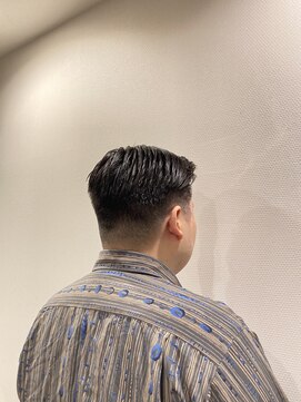 銀座マツナガ 神田店 爽やか七三アイロンパーマビジネスアップバング