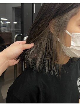 シャンプーボーイ 佐世保駅前店(SHAMPOO BOY) グレージュインナーカラー