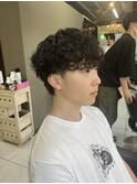 波巻きスパイラルパーマ　波巻きパーマ　スパイラルパーマ
