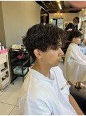 波巻きスパイラルパーマ　波巻きパーマ　スパイラルパーマ