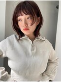 【REBECCA STYLE】layer cut×red brown