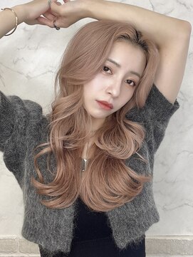 ロウル 渋谷(LOWRL) ピンクミルクティー/ブリーチ/ダブルカラー