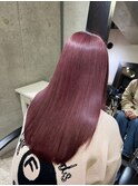 艶髪ピンクベージュ《髪質改善》髪質改善METEOカラー