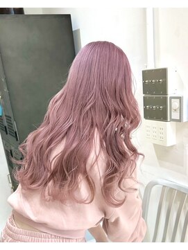 ヲタク(wotaku.) ラベンダーピンクくすみピンクピンクベージュダブルカラー暖色