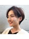 ヘアースタジオ Y&Hの写真/あなたらしさを活かして創る「あなたにフィットする」大人女性のショートカット！忙しい朝も簡単にセット♪