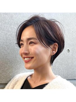 ヘアースタジオ Y&Hの写真/あなたらしさを活かして創る「あなたにフィットする」大人女性のショートカット！忙しい朝も簡単にセット♪