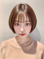 ノイズオオサカ 梅田店(NOISM OSAKA)&nbsp;大人可愛い20代30代40代小顔ワンサイドショートボブ丸み前下がり