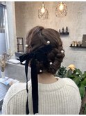 ヘアアレンジ／アップスタイル