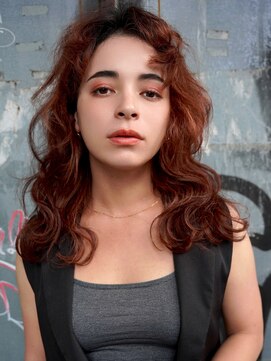 ブゾン(buZon) 【buZon ブゾン】レイヤーカット×ウェーブパーマ