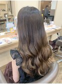 デザインカラー/レイヤーカット/ウェットヘア/福原遼華