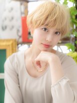 カバーヘア ブリス 大宮西口(COVER HAIR bliss)&nbsp;ハイトーンカラー韓国風小顔マッシュパーマc5大宮10代20代30代