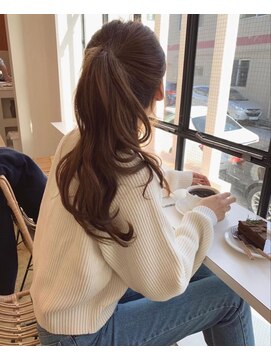 リト(riTo) 20代暗めカラーデザインカラーロングオリーブグレージュベージュ