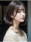 丸み韓国風ボブ【スタイリスト桂口】