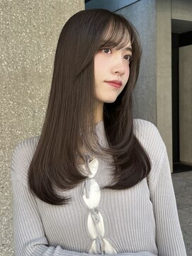 ローネス(LONESS) くすみベージュとレイヤーカットで柔らかい質感に◎