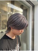 シルバーグレージュセンターパートウルフ