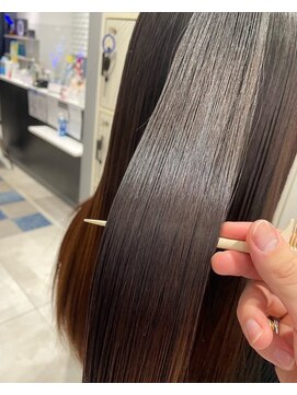 アース 検見川浜店(HAIR&MAKE EARTH) 20代30代40代大人可愛い髪質改善カラー艶感ストレート透明感