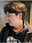毛流れパーマ ウルフカット センターパート 20代【札幌】