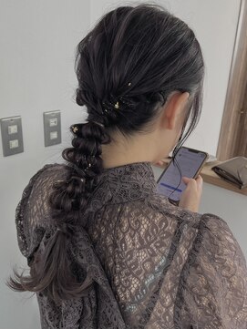 ウル 岡山駅店(ULu.) ふんわり編みおろしヘア