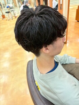 ヒラトヤ 肴町店 メンズカットマッシュショート韓国風カジュアル20代30代