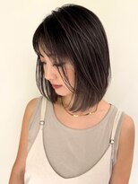 ネイロ バイ ジルブラン 葛西(NeiRo by JIL BLAN)&nbsp;ハイライト白髪ぼかしダブルカラーインナーカラーショートボブ