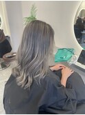 ホワイトシルバーバレイヤージュ