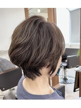 ハロヘアー(halo hair) 大人ショートスタイル