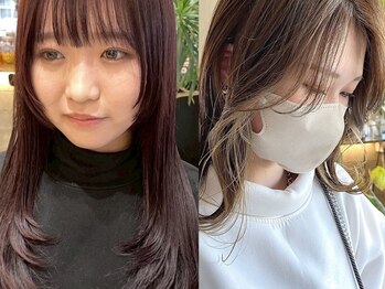 ベルポール(Bell port)の写真/顔周りにこだわるレイヤーカット&小顔魅せカット*ケアブリーチでハイトーンカラーとの似合わせも◎[芦屋駅]