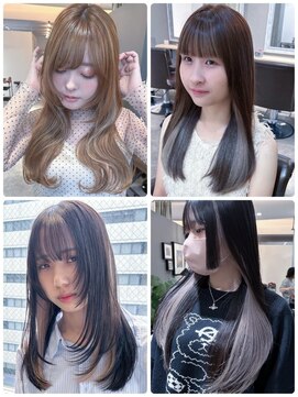 アンス 大阪梅田(ANs.) 20代30代大人可愛いインナカラーくすみカラーボブディ