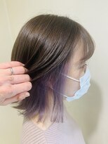 アズールサン 草加西口店(azule-sun)&nbsp;インナーカラー,パープルカラー,レイヤーボブ【草加】