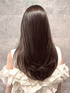 バランス 原宿 表参道(balance) オリーブグレージュ×レイヤーカット