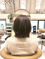 ロンド レグリーズ 立川(Lond leglise) ミニボブレイヤー/レイヤーカット/ダークアッシュ/顔周り/立川