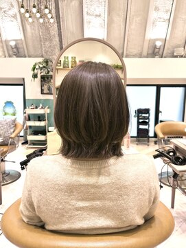 ロンド レグリーズ 立川(Lond leglise) ミニボブレイヤー/レイヤーカット/ダークアッシュ/顔周り/立川