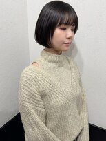 ラグナ(LAGUNA)&nbsp;ボブ/艶髪グレーブラック/ショート/ブリーチなし/暗染/暗髪