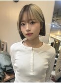 タッセルカット/タッセルボブ/韓国ボブ/切りっぱなしボブ