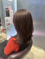 ファースト 東仙台店(first) ピンクベージュ・レイヤー・セミロング