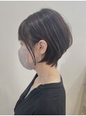 ミルクティーブロンド/ダークブルー/デジタルパーマ/藤沢美容院