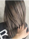 ハイライトカラーミルクティーベージュケアブリーチダブルカラー
