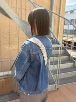 エムサロン 高崎あら町テラス店(emusalon)&nbsp;[mayuki]バッサリカットで柔らかいベージュ