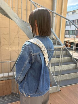 エムサロン 高崎あら町テラス店(emusalon) [mayuki]バッサリカットで柔らかいベージュ