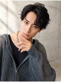 岡山メンズパーマ20代30代40代ニュアンスパーマセンターパート