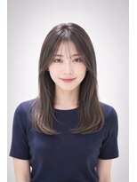 エートス(ethos) 三好市美容室透明感グレージュ×くびれミディレイヤー