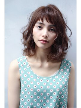 クーエフー(coo et fuu) 【表参道】厚めバング、斜めバングのふわふわミディアム♪藤沢