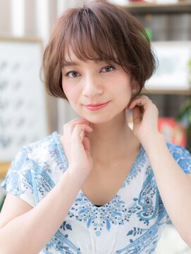 カバーヘア ブリス 戸田公園西口店(COVER HAIR bliss) 目力UP斜めバング★くせ毛風前下がりボブａ戸田公園20代30代40代