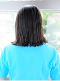 切りっぱなしボブが可愛い