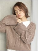 さりげなく手をかけたボブ★20代30代50代 髪質改善