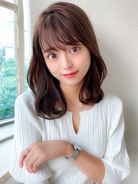アフロート ディル(AFLOAT D'L) 大人かわいいエギョモリ ミルクティーブラウン ひし形シルエット